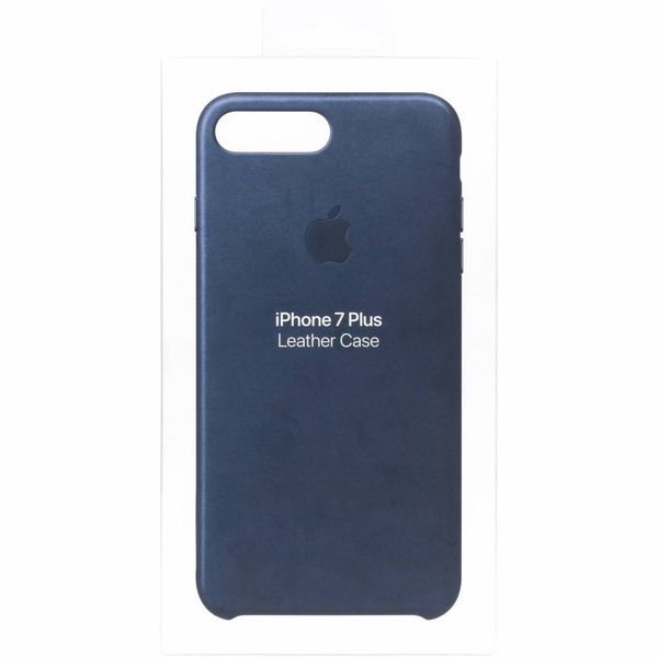 Apple Leather Backcover iPhone 8 Plus / 7 Plus - Midnight Blue