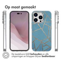 imoshion Design hoesje iPhone 14 Pro - Grafisch Koper / Blauw