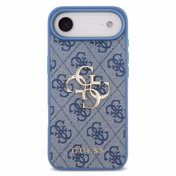 Guess 4G Metal Logo Backcover Apple iPhone Air - Blauw