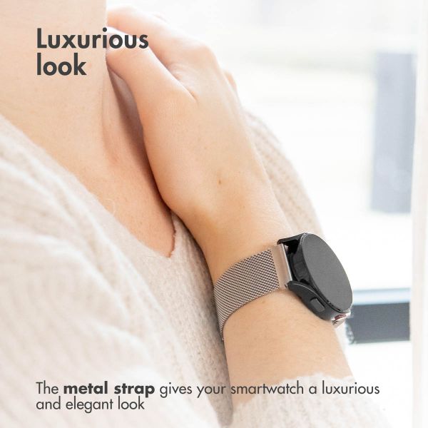 imoshion Milanese magnetic band Samsung Galaxy Watch 9 (40/44mm) / Watch 8 (40/44mm) / Classic (46mm) - Silver
