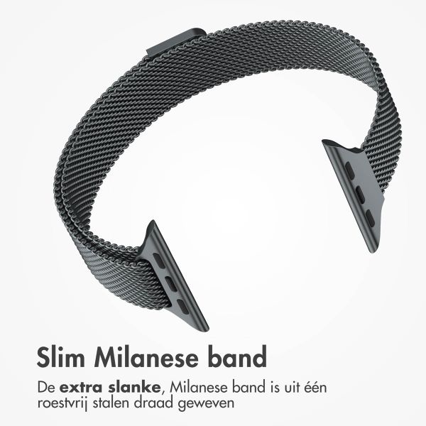 imoshion Slim Milanees bandje Apple Watch Series 1 t/m 9 / SE (38/40/41 mm) | Series 10 (42 mm) - Indigo