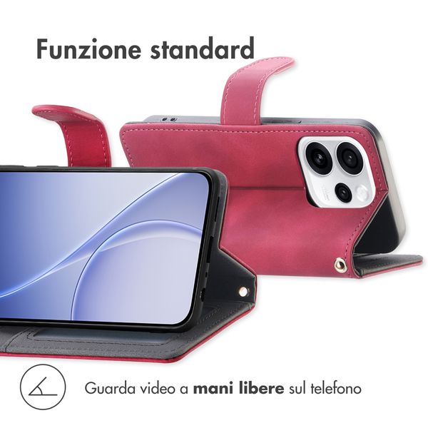 imoshion Bookcase met koord Oppo Reno15 F (5G) - Rood