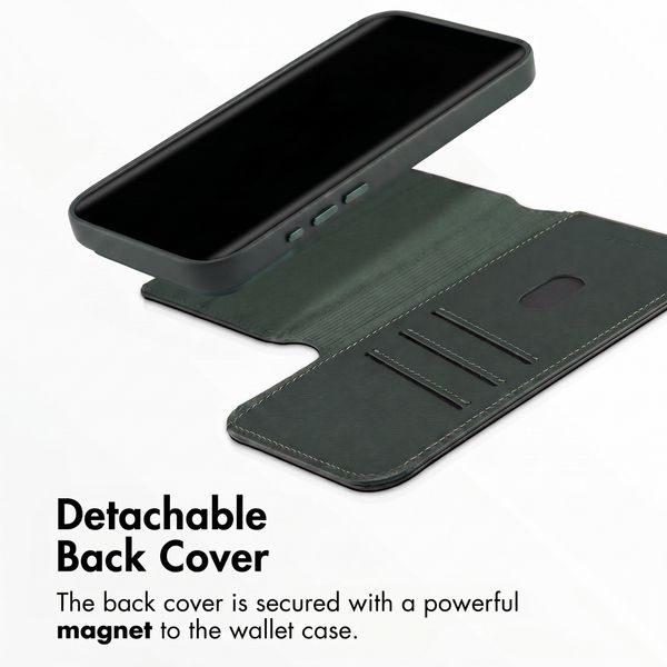 Accezz 2-in-1 Leather Bookcase with MagSafe Apple iPhone 18 Pro / 17 Pro - Cedar Green