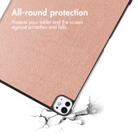 imoshion Trifold Book Case Apple iPad Pro 11 (2025) M5 / (2024) M4 - Rose Gold