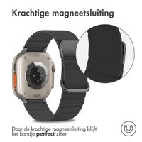 imoshion Magnetisch lederen bandje Apple Watch Series 1 t/m 10 / SE / Ultra (2) (44/45/46/49 mm) - Zwart