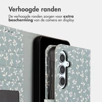 imoshion Design Bookcase Samsung Galaxy A35 - Smoke Green Flowers