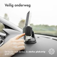 imoshion Telefoonhouder auto - Verstelbaar - Dashboard of voorruit - Zwart