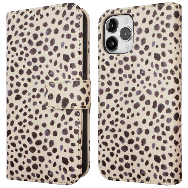 imoshion Design Bookcase iPhone 12 (Pro) - Black And White Dots