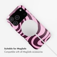 Selencia Vivid Back Cover with MagSafe Apple iPhone 17 Pro - Wavy Swirl Pink Plum