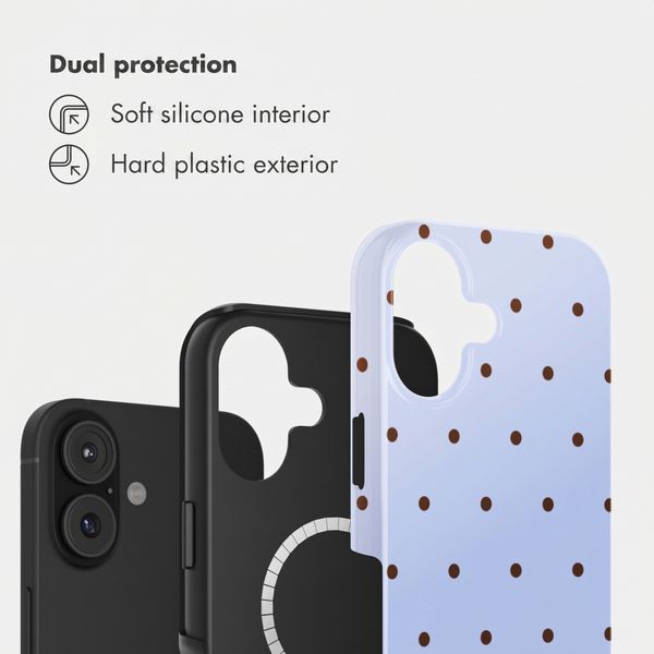 Selencia Vivid Back Cover with MagSafe Apple iPhone 17 - Happy Dots Digital Sky