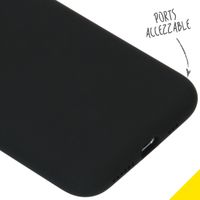 Accezz Liquid Silicone Backcover Apple iPhone 11 Pro - Zwart