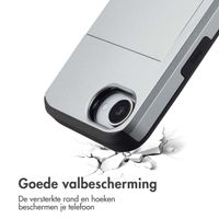 imoshion Backcover met pasjeshouder iPhone 16e - Grijs