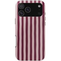 Selencia Vivid Backcover met MagSafe Apple iPhone 18 Pro Max / 17 Pro Max - Bonbon Stripe Raspberry