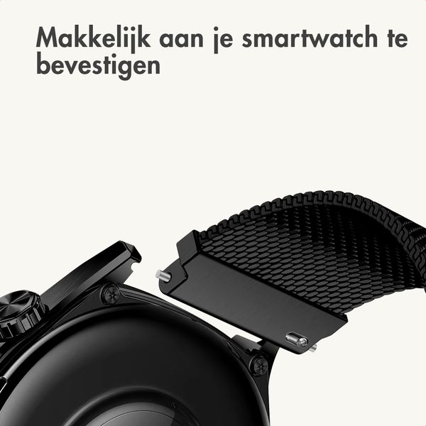 imoshion Milanees magnetisch bandje  - Universeel 18 mm aansluiting - Zwart