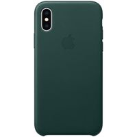 Apple Leather Backcover Apple iPhone Xs - Forest Green