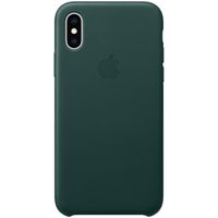 Apple Leather Backcover iPhone Xs - Forest Green