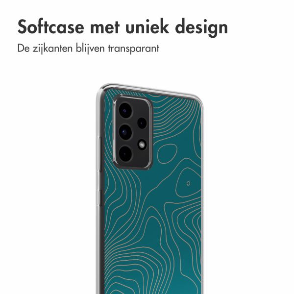 imoshion Design hoesje Samsung Galaxy A52(s) (5G/4G) - Topo Turquoise