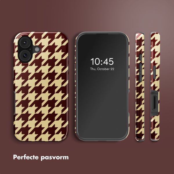 Selencia Vivid Backcover met MagSafe Apple iPhone 17 - Pied-de-Poule