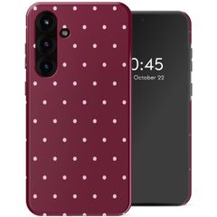 Selencia Vivid Backcover Samsung Galaxy S25 FE - Happy Dots Burgundy