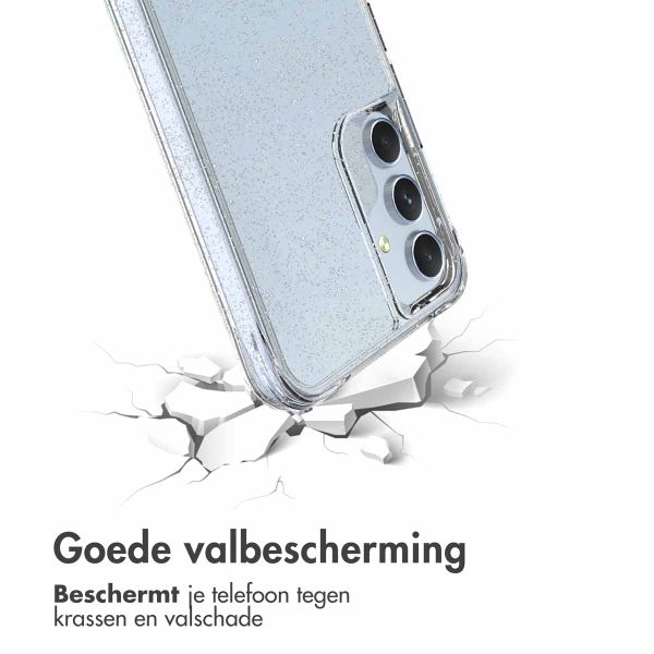 imoshion Clear Glitter Backcover Samsung Galaxy A54 (5G) - Zilver