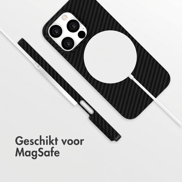 Accezz MagSafe Kevlar® Backcover Apple iPhone 15 Pro - Zwart