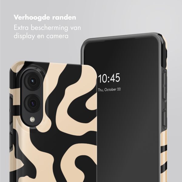 Selencia Vivid Backcover Samsung Galaxy S25 Edge - Art Wave Black