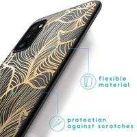 imoshion Design hoesje Samsung Galaxy A41 - Golden Leaves