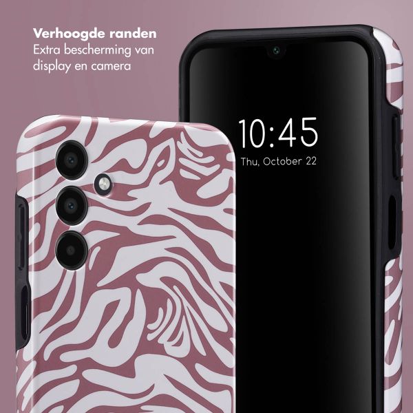 Selencia Vivid Tough Backcover Samsung Galaxy A15 (5G/4G) - Trippy Swirl Dark Rose