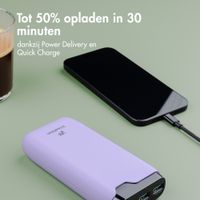 imoshion Powerbank 20.000 mAh - 22,5W Snellader - USB-C / USB-A - Lila