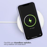 Accezz Liquid Silicone Backcover Apple iPhone 12 (Pro) - Paars