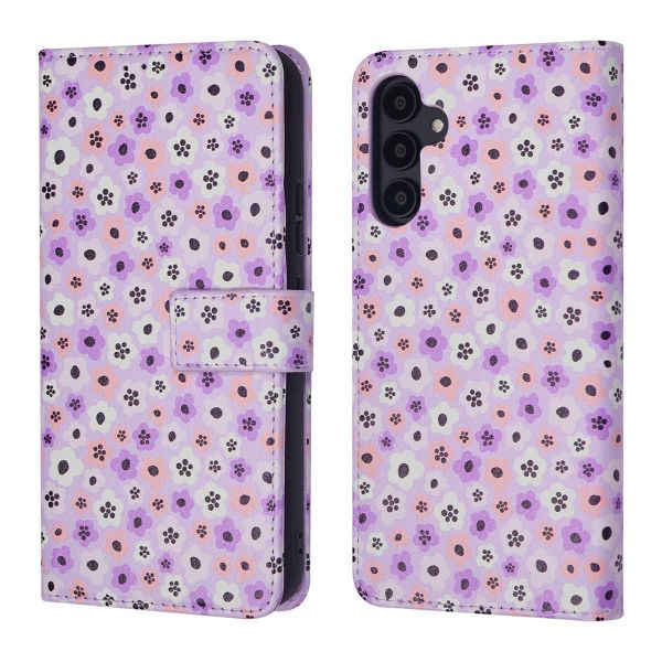 imoshion Design Bookcase Samsung Galaxy A54 (5G) - Purple Flowers