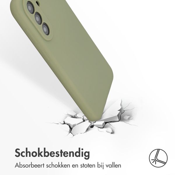Accezz Liquid Silicone Backcover Samsung Galaxy A37 (5G) - Cooper Green