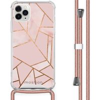 imoshion Design hoesje met koord Apple iPhone 11 Pro Max - Grafisch Koper - Roze / Goud