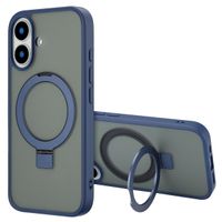 Accezz Ring Stand Backcover met MagSafe iPhone 16 - Blue