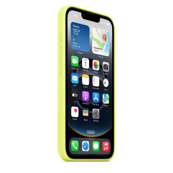 Apple Silicone Backcover Apple iPhone 16e - Neon Yellow