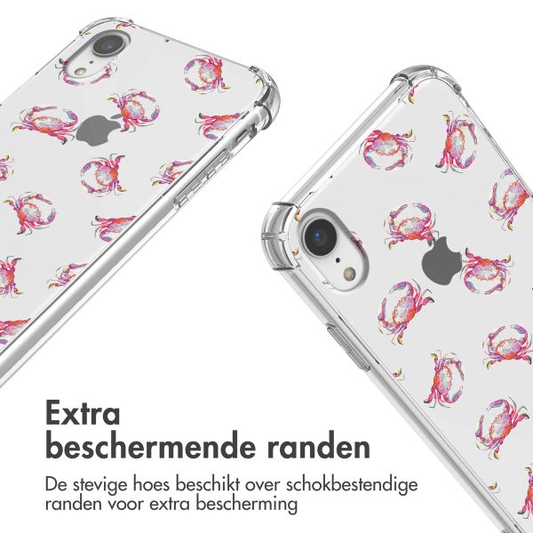 imoshion Design hoesje met koord Apple iPhone Xr - Crab Watercolor