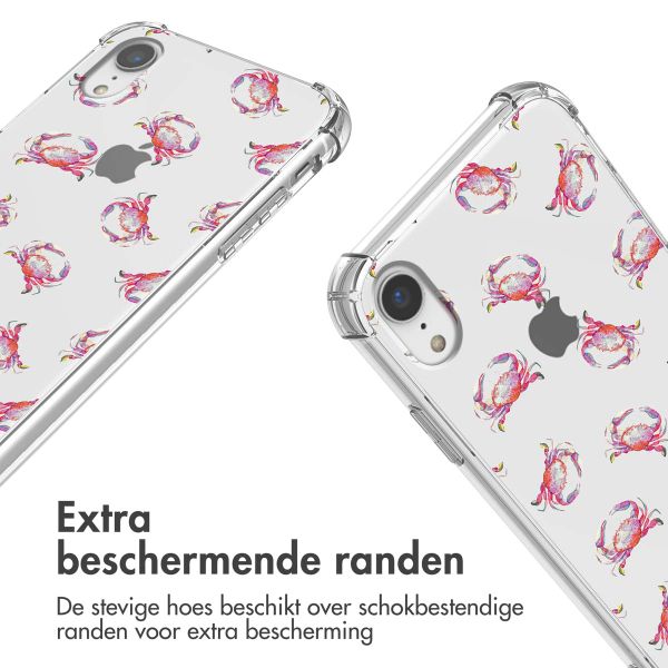 imoshion Design hoesje met koord iPhone Xr - Crab Watercolor