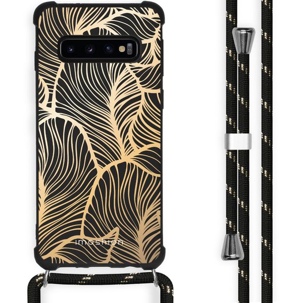 imoshion Design hoesje met koord Samsung Galaxy S10 Plus - Bladeren