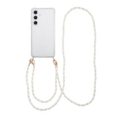 imoshion Backcover met koord + armband - Parels Samsung Galaxy S25 FE - Transparant