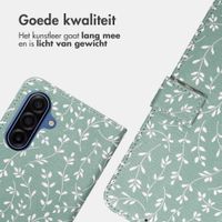 imoshion Design Bookcase Samsung Galaxy A17 (5G) / (4G) - Smoke Green Flowers