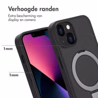 Accezz Ring Stand Backcover met MagSafe Apple iPhone 13 - Zwart
