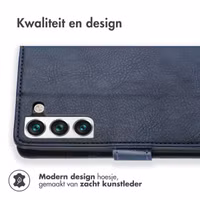 imoshion Luxe Bookcase Samsung Galaxy S22 - Donkerblauw