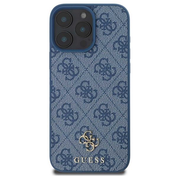 Guess 4G Metal Logo Backcover MagSafe Apple iPhone 16 Pro Max - Blauw