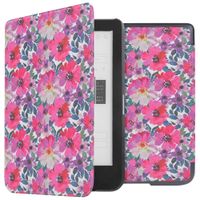 imoshion Design Slim Hard Case Sleepcover Kobo Clara HD - Flower Watercolor