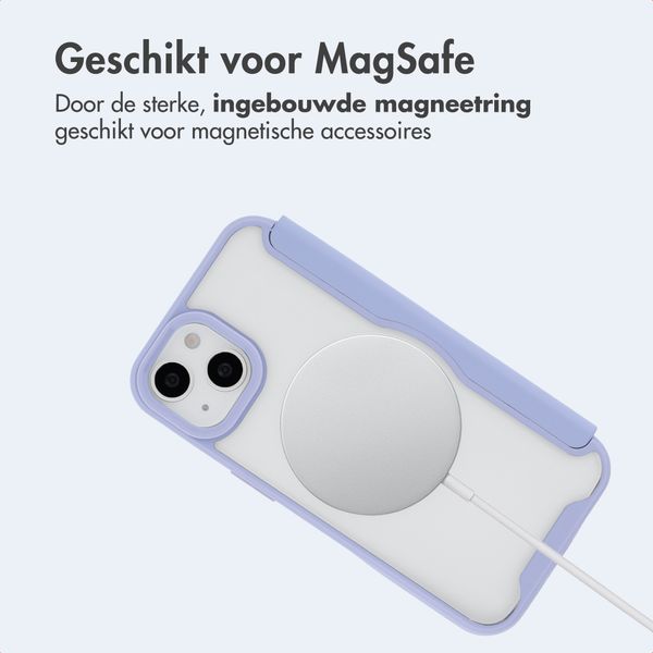 imoshion Transparante Bookcase met MagSafe Apple iPhone 14 / 13 - Lila
