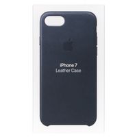 Apple Leather Backcover Apple iPhone SE (2022 / 2020) / 8 / 7 - Midnight Blue