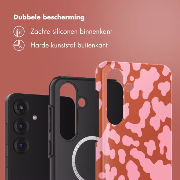 Selencia Vivid Backcover met MagSafe Samsung Galaxy S25 - Moo’d Blush Pink