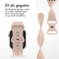 imoshion Siliconen⁺ bandje Apple Watch Series 1 t/m 9 / SE (38/40/41 mm) | Series 10 / 11 (42 mm) - Maat S/M - Sand Pink