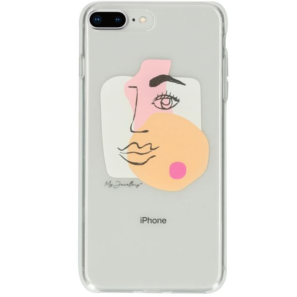 My Jewellery Design Backcover iPhone 8 Plus / 7 Plus - Face Transparent