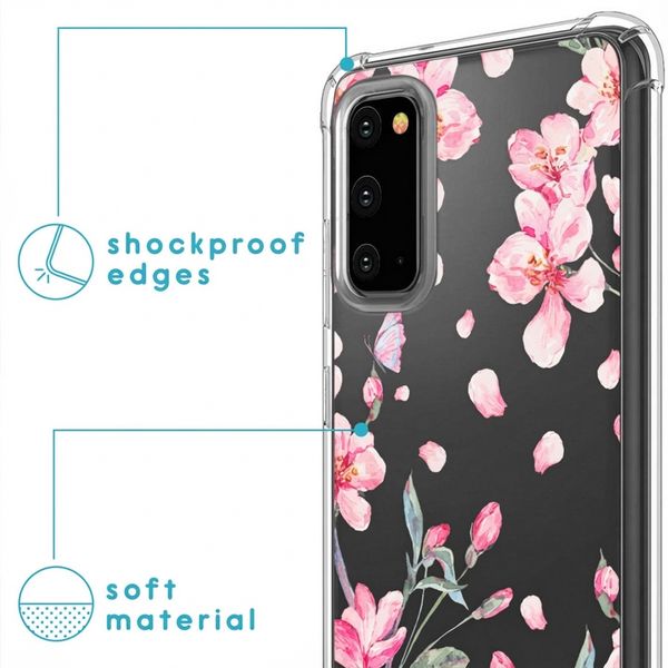 imoshion Design hoesje met koord Samsung Galaxy S20 - Blossom Watercolor